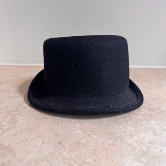J Crew Black Wool Fedora Cloche Hat Womens One Size - Picture 3 of 9